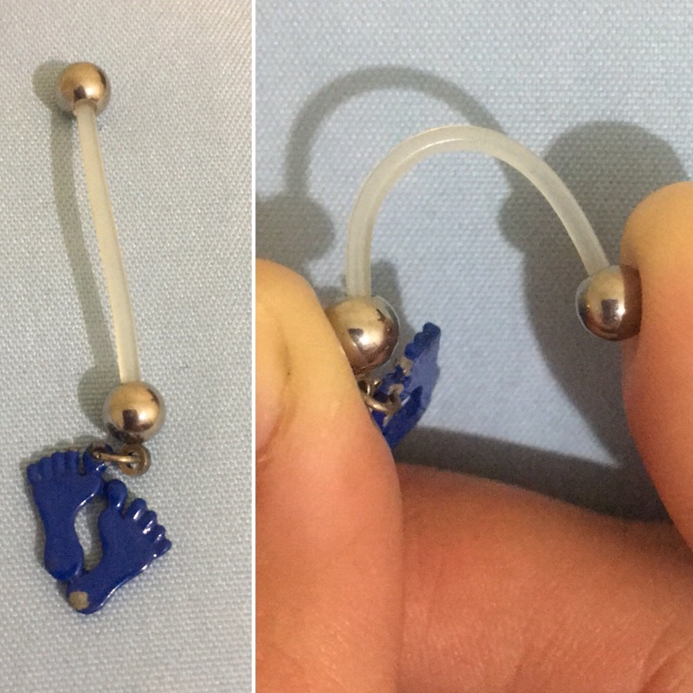 Maternity belly ring